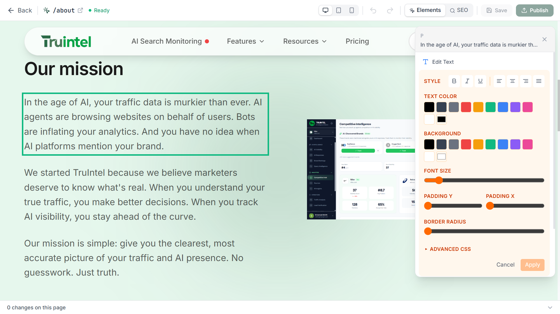 TruIntel AI-powered Content Management System